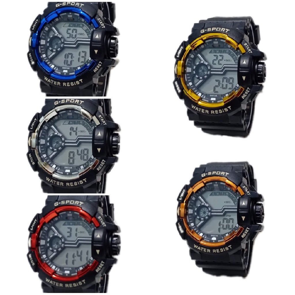 Jam Tangan Pria Original Kasual Sporty Anti Air G-SPORT SPT004