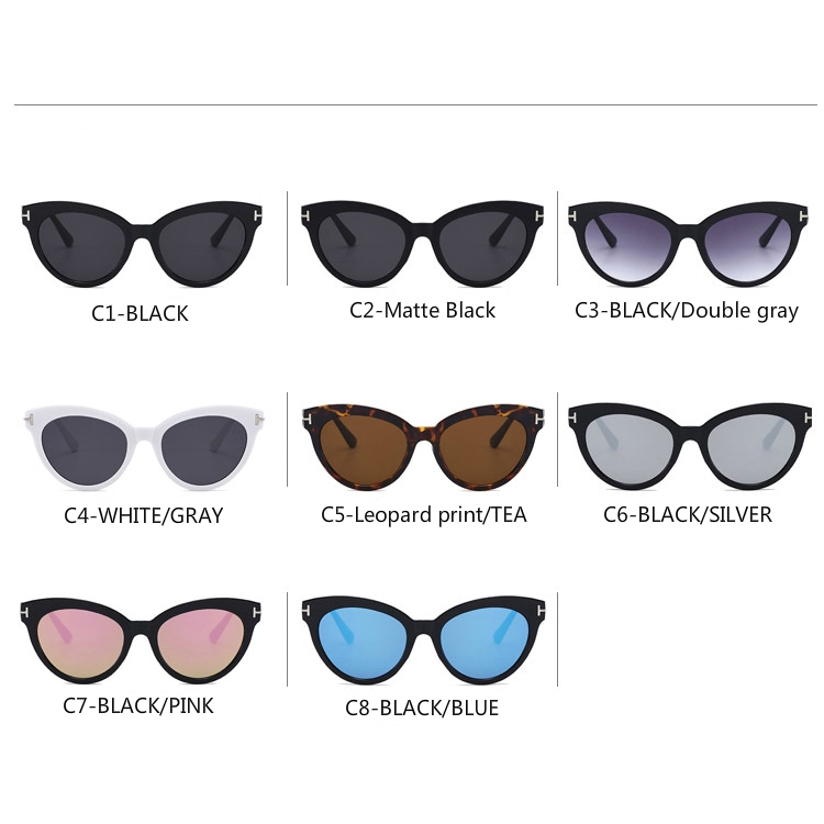 European and American retro trend ins men and women street shooting cat eye sunglasses