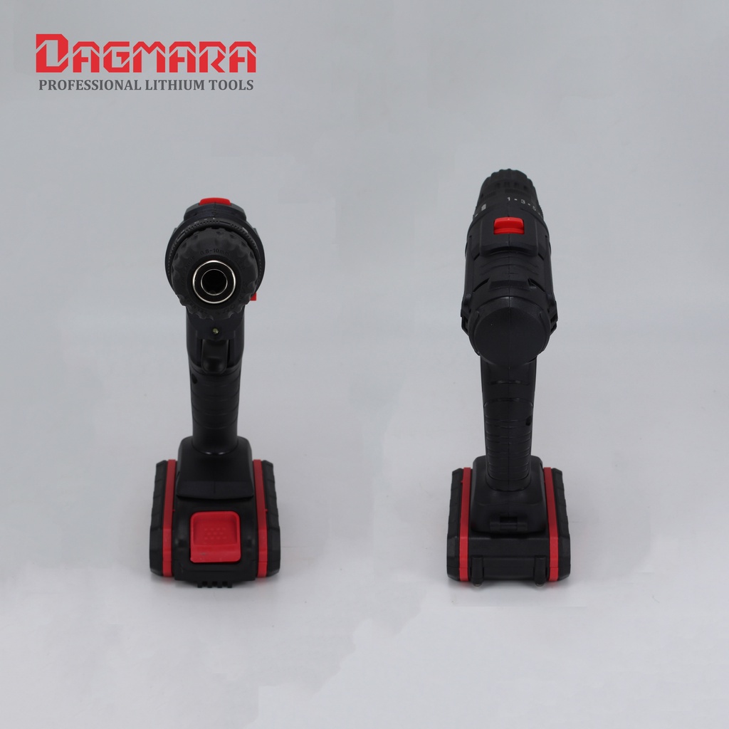 Dagmara 21V Cordless Screw drill Mesin Bor Baterai Portable Impact Drill Bor Kayu Beton Besi