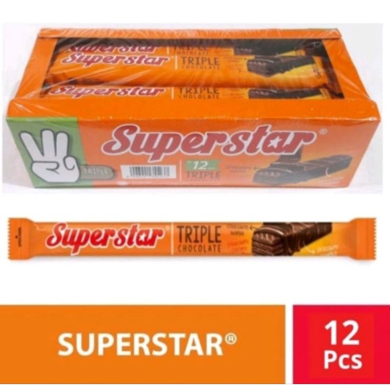 

Superstar triple chocolate 1 box isi 12 pcs