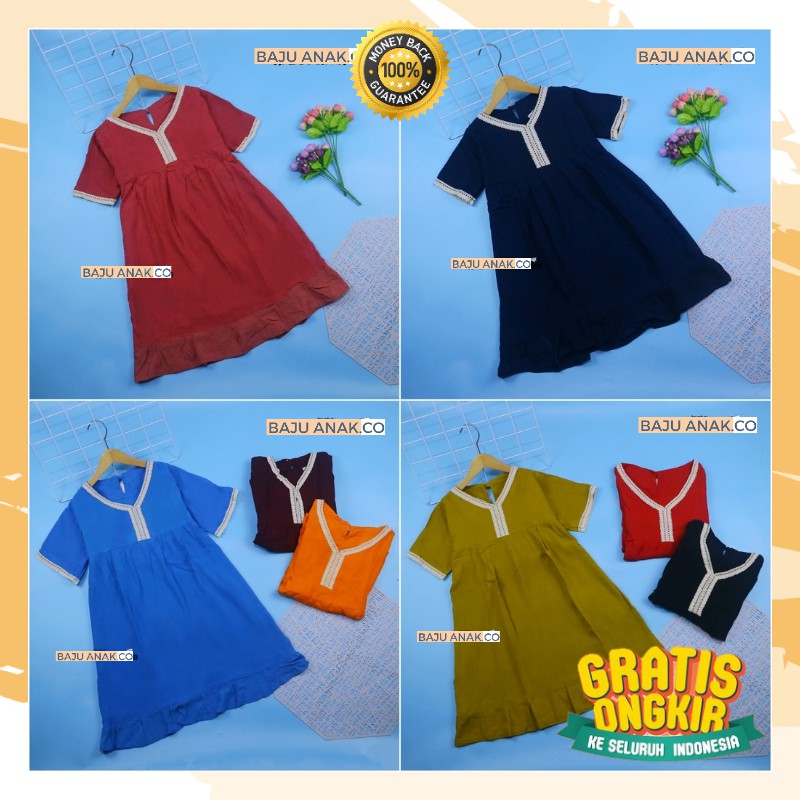 ARABIA 1-7 THN DRESS DRES GAUN PESTA ANAK PEREMPUAN CEWE CEWEK IMPORT MURAH JUMPSUIT ANAK PEREMPUAN