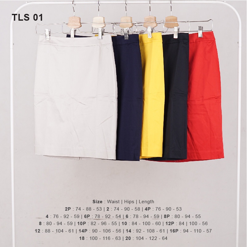Rok Wanita Mini Model Span Warna Polos Katun Stretch Branded-5
