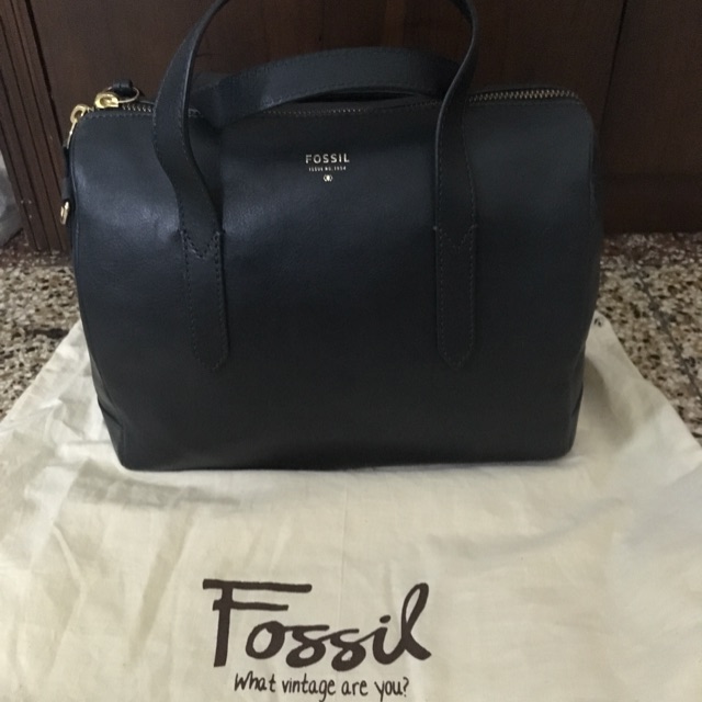 Tas Fossil Sydney Satchel heritage blue