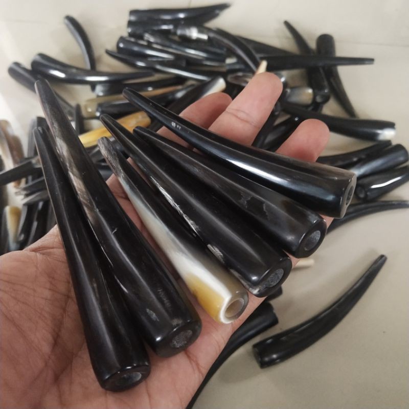 Agen once pipa rokok tanduk kerbau abal-abal bulat keaslian terjamin