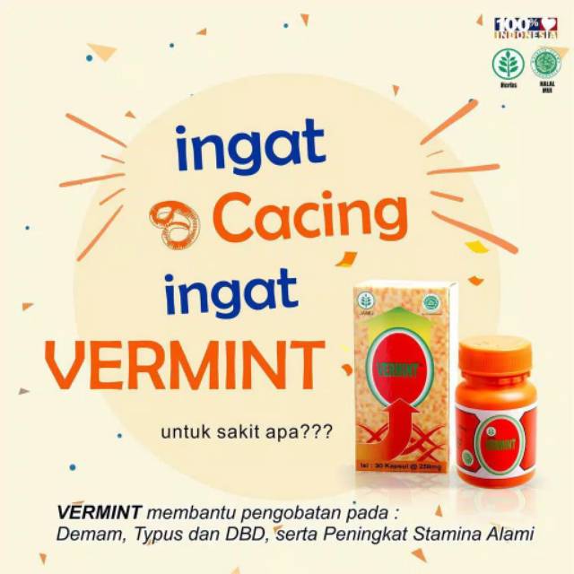 VERMINT 30 Kapsul | VERMUS 30 Kapsul | Obat Typus Demam Pegal Pegal