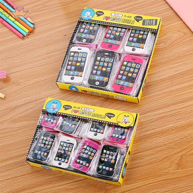 

Alat Tulis Kreatif Kartun Penghapus Ponsel Apple Hadiah Hadiah Penghapus Lucu MK