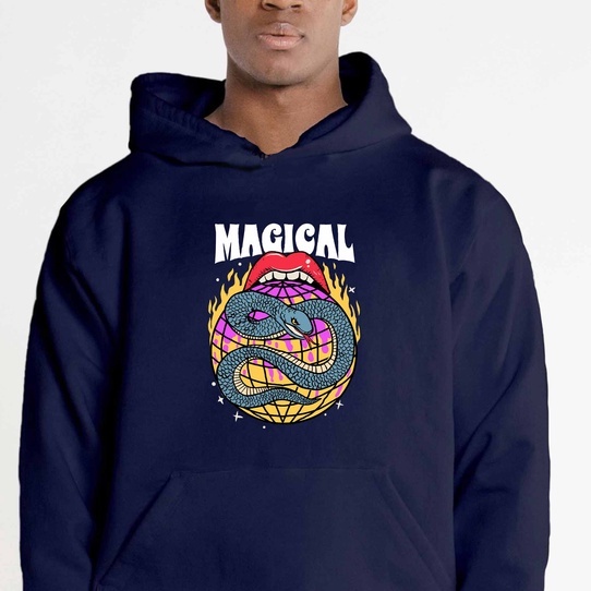 Hoodie Magical Sweater Pria Fleece Size M - XXL