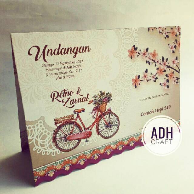 Undangan Pernikahan Murah Motif Dan Desain Hepi 249