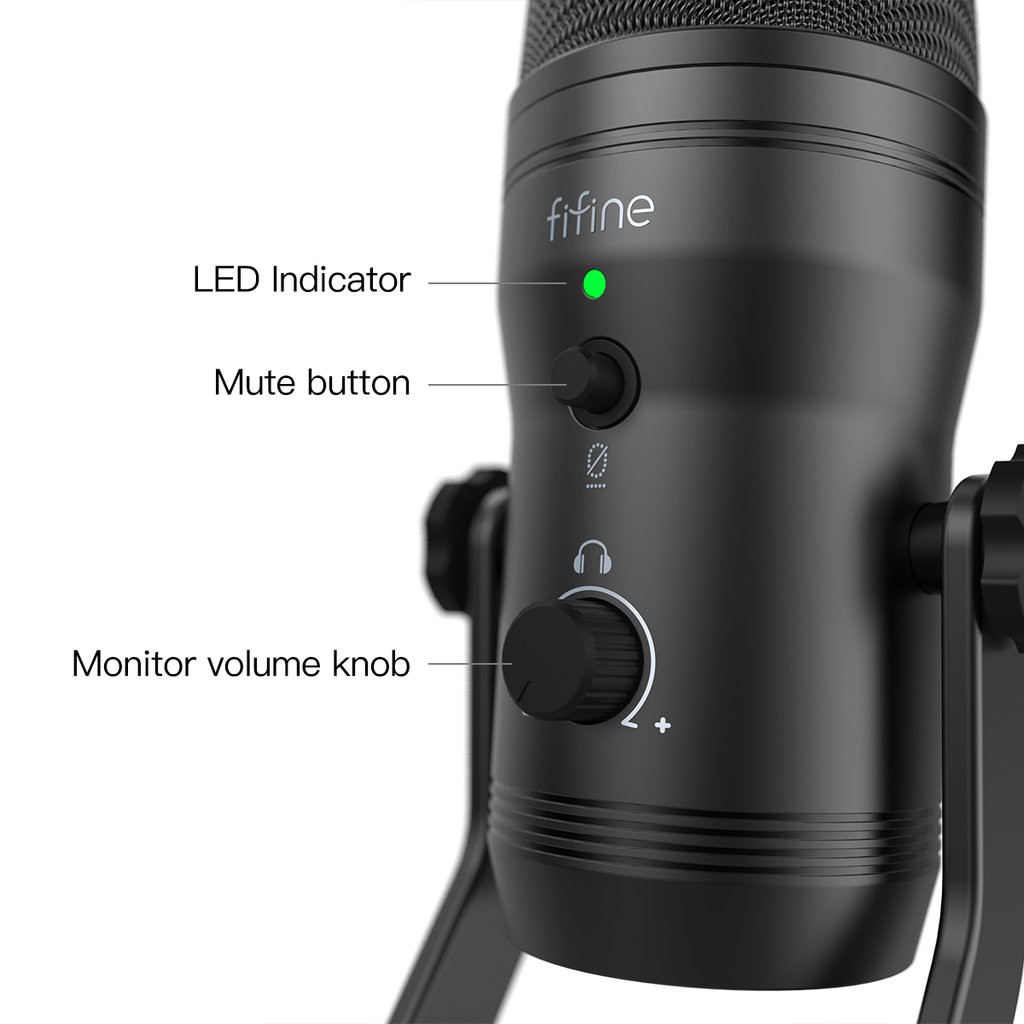 Fifine K690 USB Studio Condenser Mic with Multi Pattern