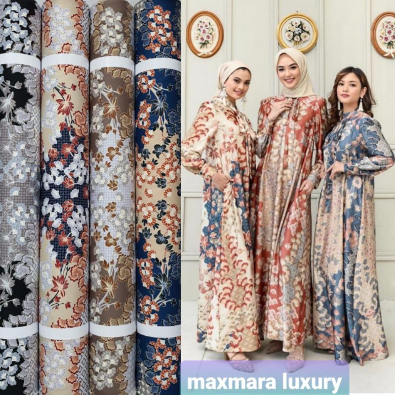 Kain Mxmara Motif Alena Halilintar harga per setengah meter