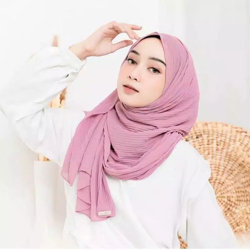 Pashmina Plisket full / ceruti Babydoll Premium 175 x 65 / jilbab dewasa