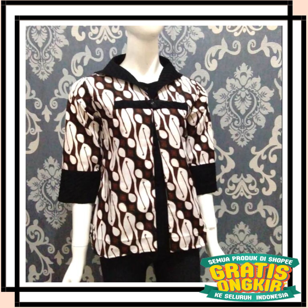 TERBARU TERMURAH TERKINI TERLARIS SEMARANG BAJU MURAH / Atasan Batik. Batik wanita. Blouse