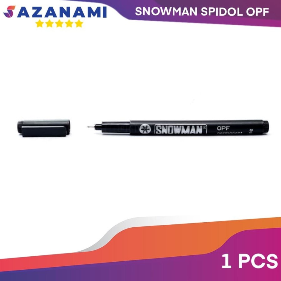 

OPF SPIDOL SNOWMAN OPF FINE HITAM SPIDOL PERMANENT SNOWMAN OPF