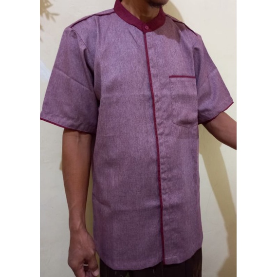 KOKO PENDEK  KAIN KATUN MADINA ADEM LEMBUT PAKAIAN MUSLIM PRIA DEWASA ALL SZ