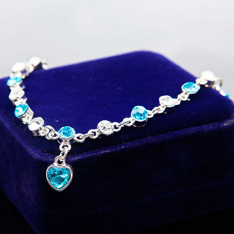 Korean Fashion Austrian Crystal Bracelet Heart Of The Heart Of The Heart