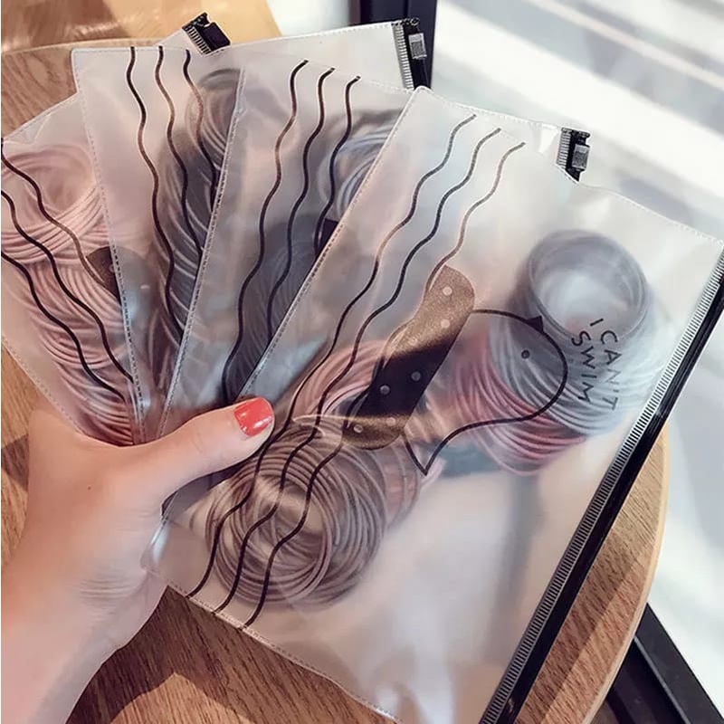 【GFY】 Ikatan Rambut Style Korea isi 100 pcs + Pouch / Ikat Rambut Jepang 【COD】