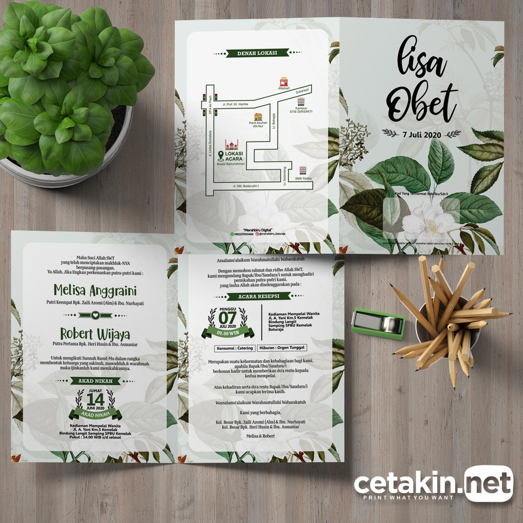 Jual Undangan Pernikahan BAGUS - MURAH (Gratis Video Undangan