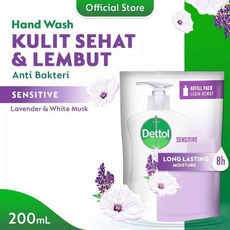 Dettol Sabun Tangan Sensitive 200 ml Refill