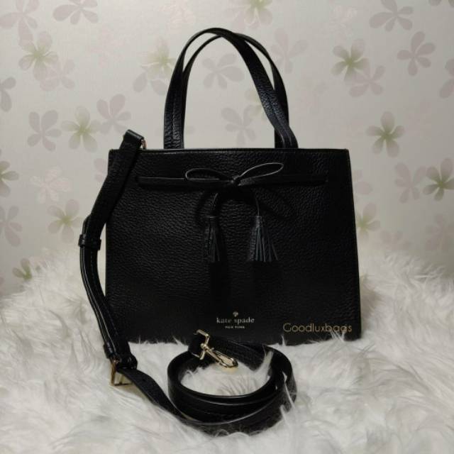 ORIGINAL Tas Kate Spade Katespade Hayes Small Satchel Black