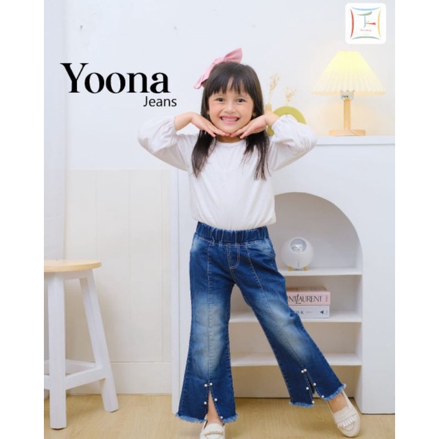 Afsheenastore Celana Jeans Anak Perempuan Yoona Zara 3 4 5 67 Tahun