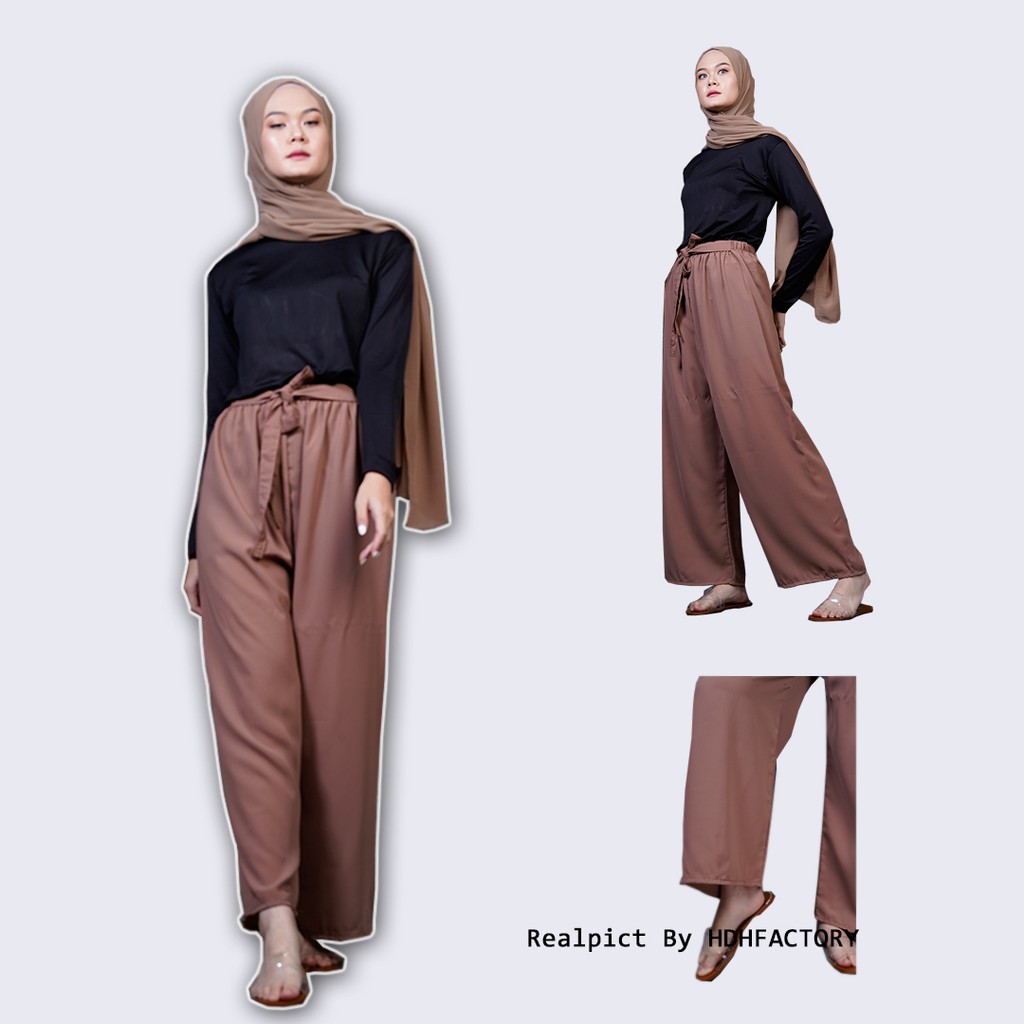 CELANA PANJANG WANITA KULOT RIBON PANTS WOLFIS