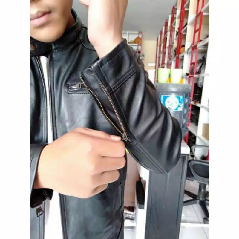 Jaket Kulit Asli Domba Kualitas Kulit Super Pria Keren Macco Gagah [JAMINAN UANG KEMBALI]