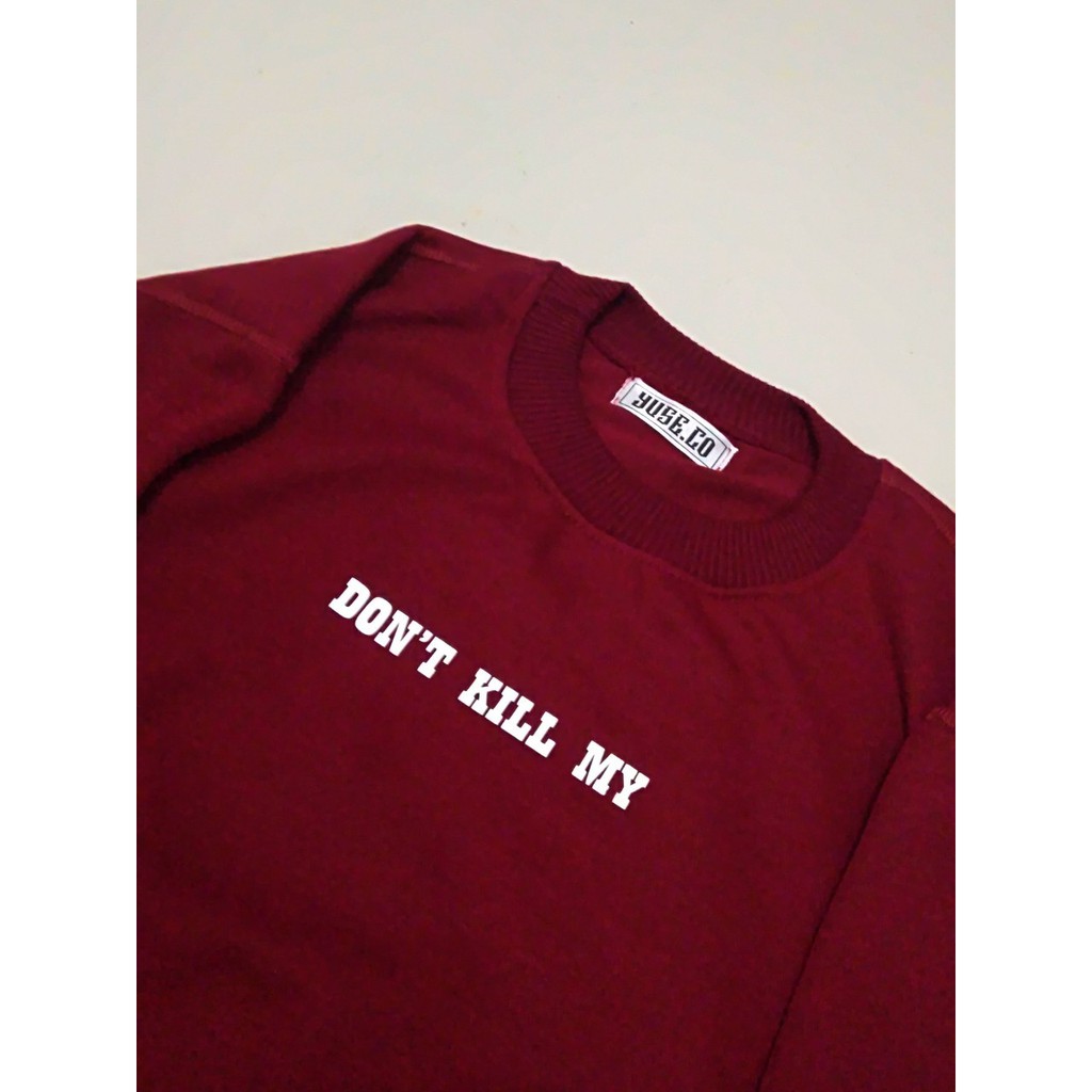 Jaket Crewneck DON’T KILL ME – RED Edition Trendy Casual Unisex Good Brand Quality Stylish