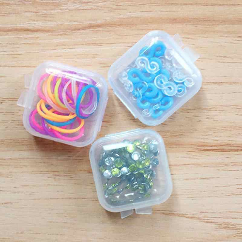 Box Grids Kotak Obat Mini Perhiasan Transparent Plastik Pill Jewelry Storage Case Organizer