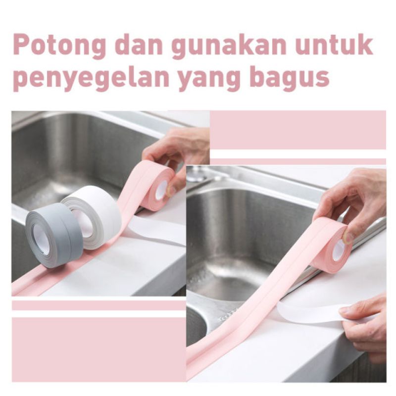 [MURAH] lakban perekat celah/ lakban penutup celah siku bahan PVC multifungsi/stiker lakban penutup celah siku/seal protection PADMA