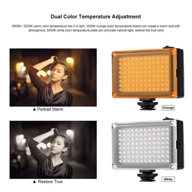 Lampu Kamera Video Light Ulanzi FT96 White And Warm Lighting DSLR HP