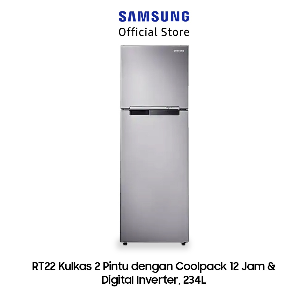 Samsung Kulkas 2 Pintu Kapasitas 234 Liter RT22FARBDSA/SE METAL GRAPHITE-0