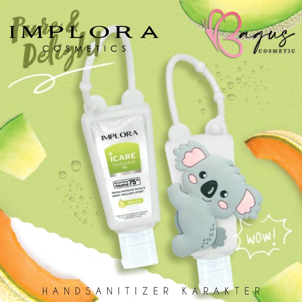 ⭐BAGUS⭐ IMPLORA HAND SANITIZER GEL 30ML | Kemasan Karakter