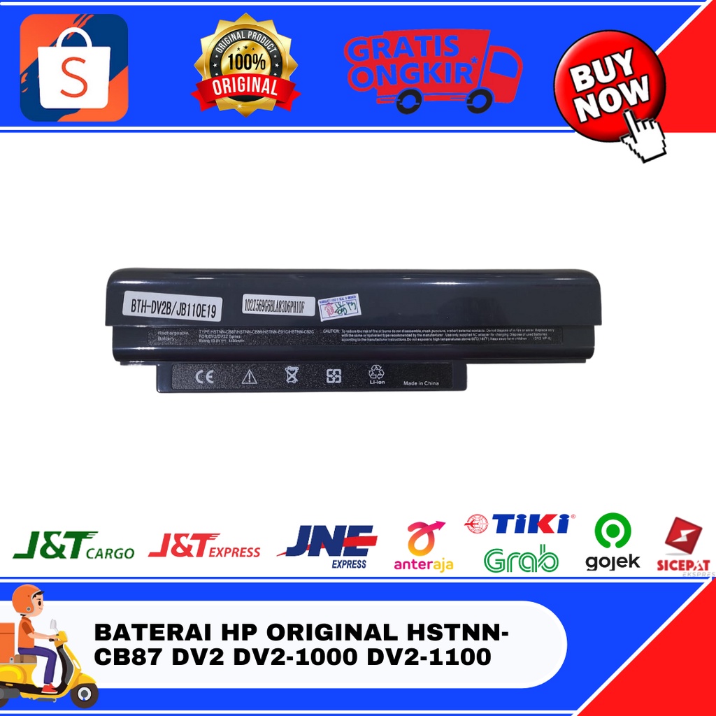 BATERAI HP ORIGINAL HSTNN-CB87 DV2 DV2-1000 DV2-1100 Dv2-1001au