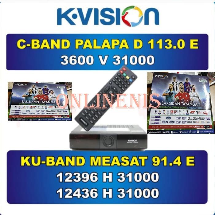 Receiver Kvision C2000 NEW VERSI 2019 Bisa On Di C Band atau Ku Band