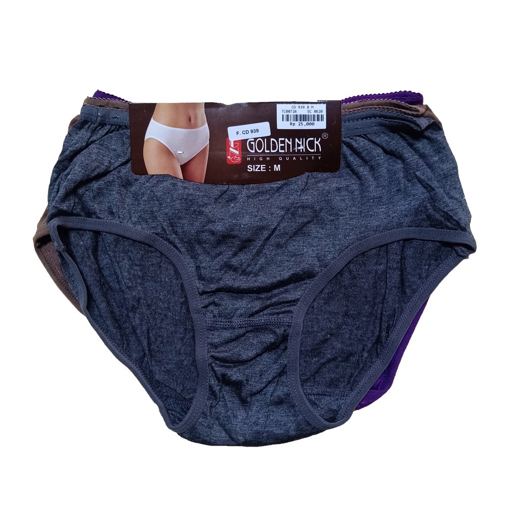 3PCS CD GRAPE UNDERWEAR/GOLDEN NICK