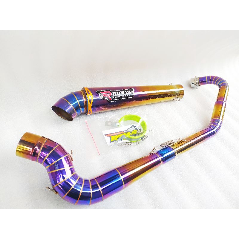 knalpot racing Bluemon kanan cobra step Vixion new Vixion old MX Sonic verza dll