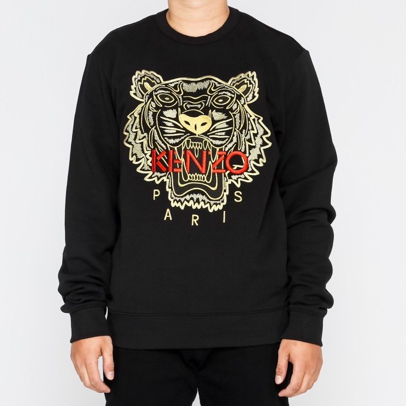 Ken. Tiger Crewneck Black Gold