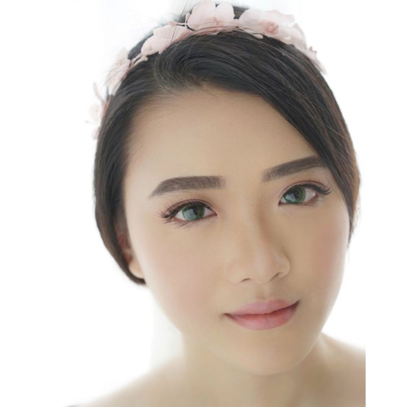 softlens warna green hijau diameter 15% water 42%