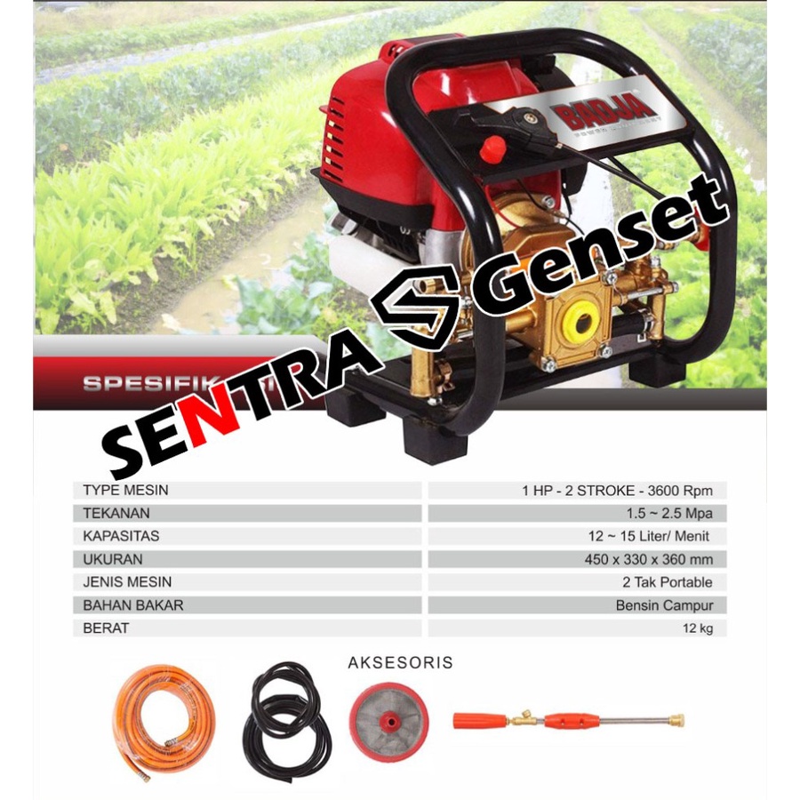 Mesin steam power sprayer cuci mobil motor Badja