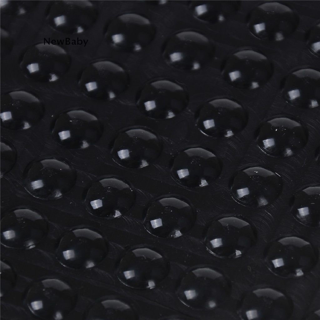 NewBaby 100Pcs Black Self Adhesive Rubber Feet Semicircle Bumpers Door Buffer Pad ID