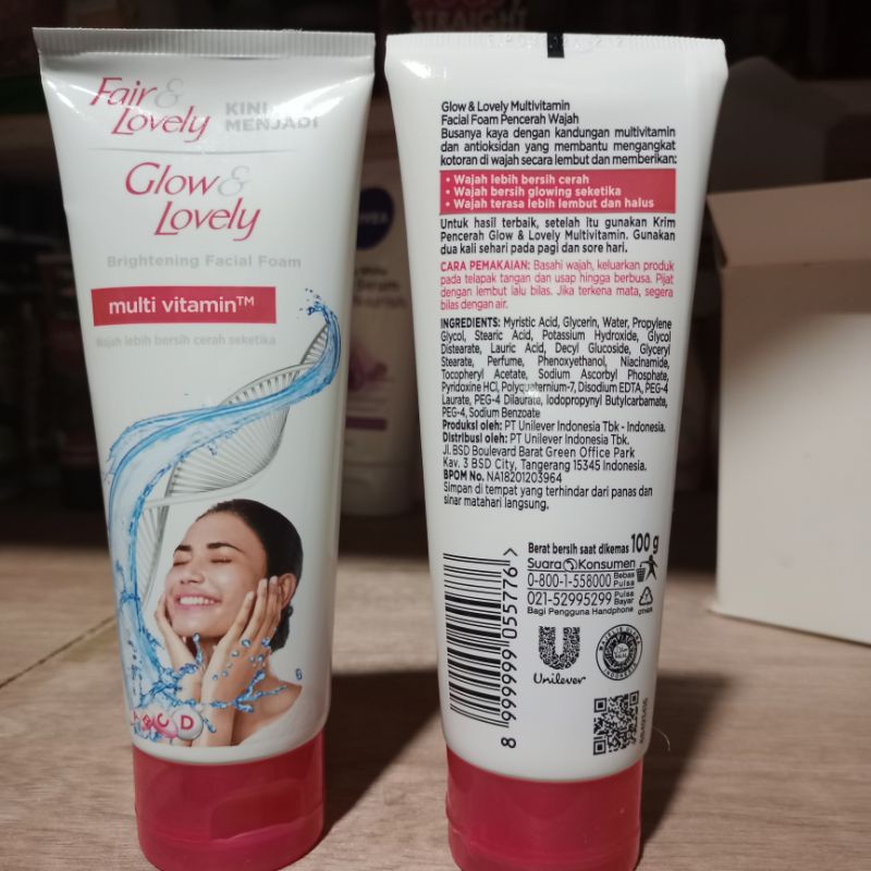 Facial Foam Glow and Lovely-Fair and Lovely Multivitamin 100g