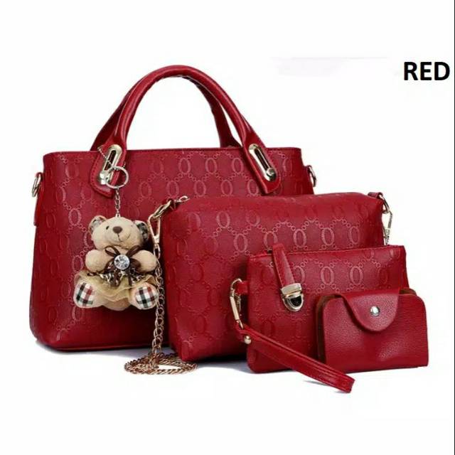 EX1722 - 1 KG HANDBAG 4IN1 TAS WANITA 4IN1 - TAS IMPORT - TAS BATAM
