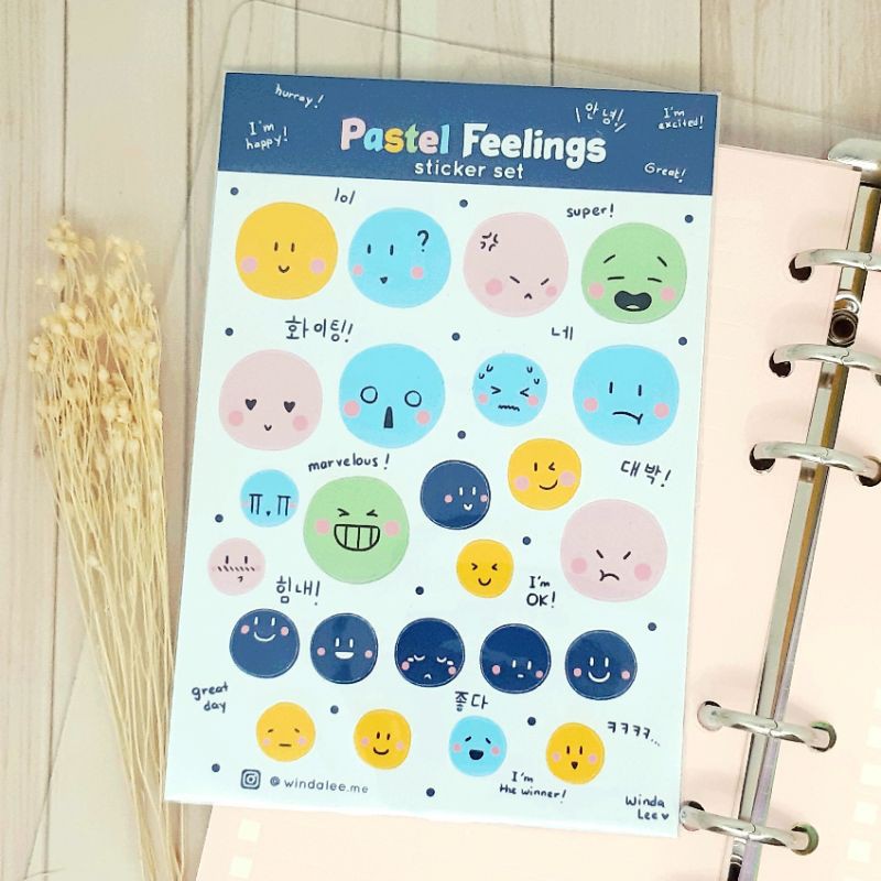 

Sticker kisscut sticker lucu Pastel Feelings by Winda Lee