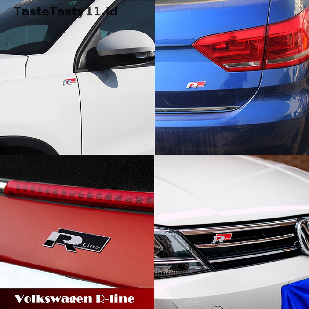 (TasteTasty) Stiker Emblem Rline Bahan Metal Untuk Bagasi Mobil VW CC GTI Passat