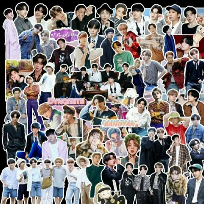 

Stiker Cuting Kpop BTS BE,Season's Greeting 2021 Isi 20pcs