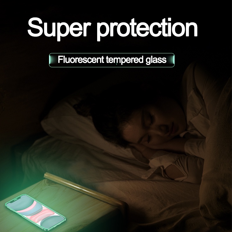 Pelindung Layar Tempered Glass Luminous Untuk iPhone 14 Pro MAX 14 Plus 11 Pro MAX 13 Pro MAX i12 X XR XS MAX 7 Plus 6 7 8