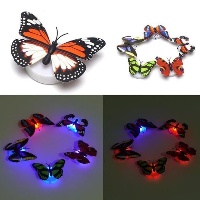 Lampu Hias Kupu-Kupu LED Lampu hiasan Dinding Dekorasi Kamar Tidur Butterfly-5