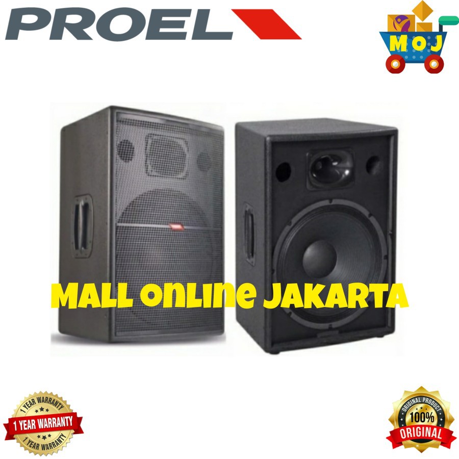 Speaker pasif Proel ex 15P Original Sepasang pasive ex15p ex 15 inch