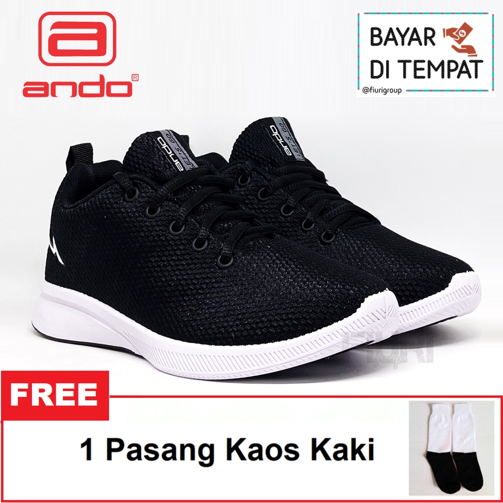 FIURI - ANDO ORIGINAL - MIA 33-40 HITAM PUTIH - SEPATU SNEAKERS SPORT KANVAS SOL KARET ANAK PEREMPUAN - SEPATU KETS TRENDY WANITA - SEPATU OLAHRAGA LARI FITNES SENAM KERJA KULIAH SEKOLAH SD SMP SMA BERTALI CEWEK MURAH PROMO DISKON BONUS KAOS KAKI