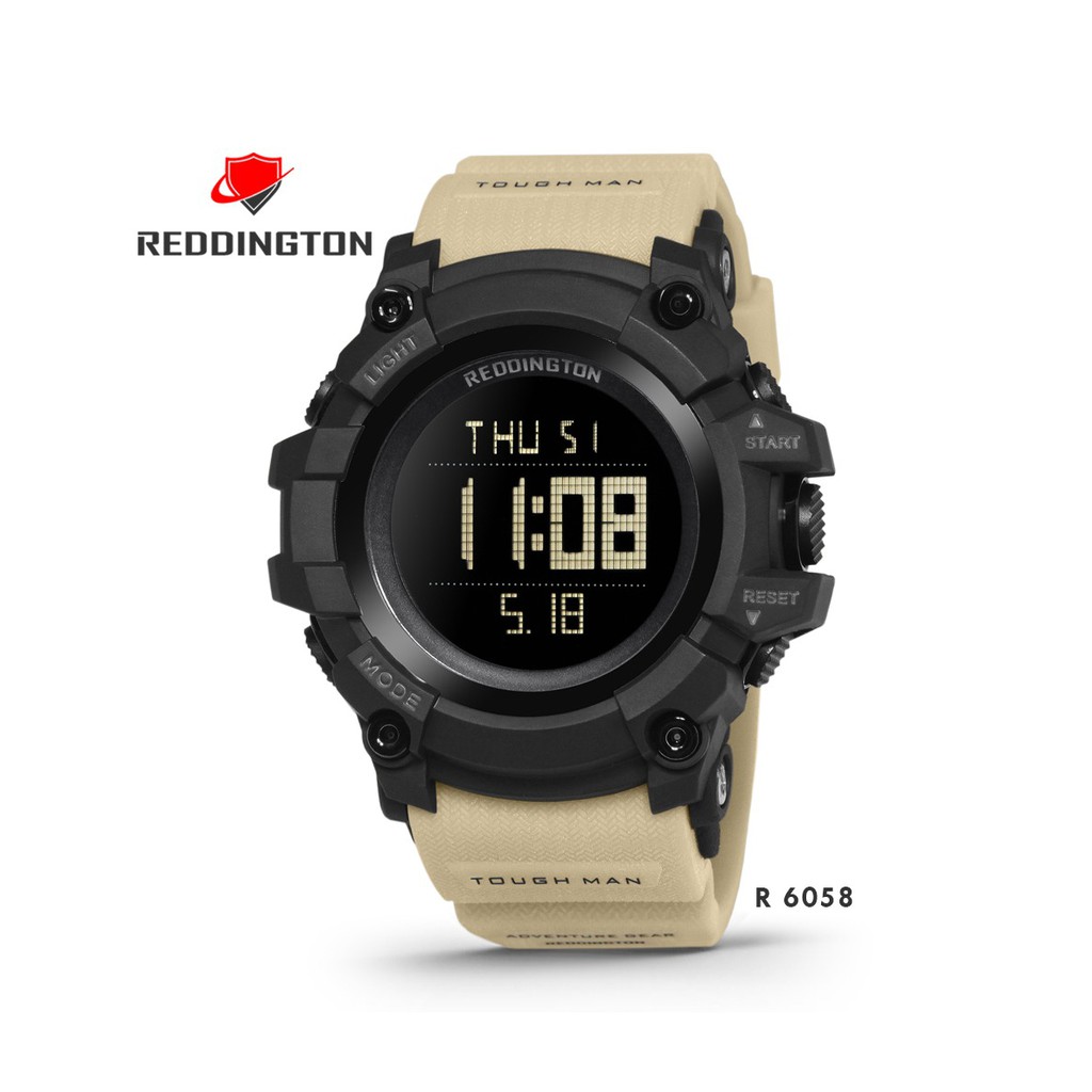 (COD) Jam Tangan Pria Reddington 6058 Ia Original Digital Tali Rubber Free Box & Baterai Cadangan - 